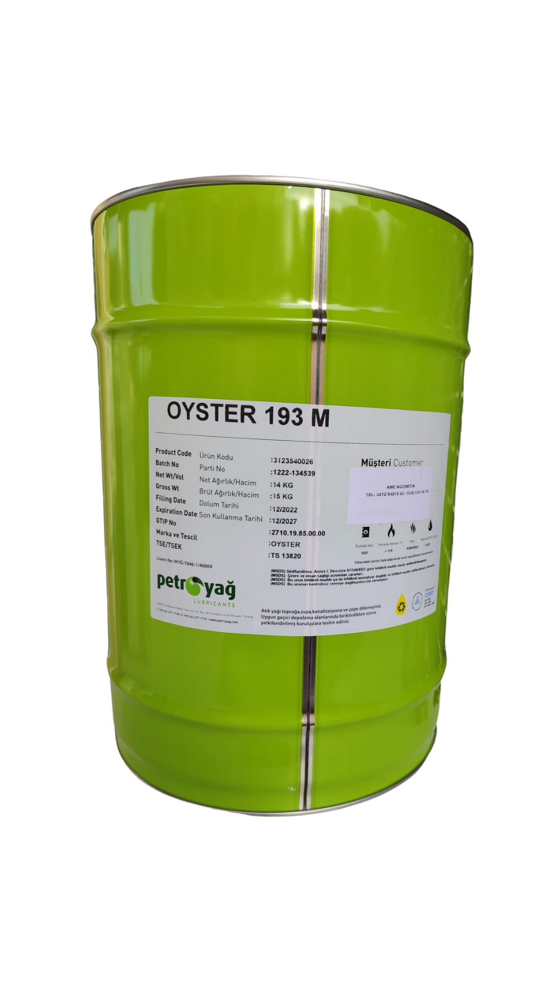 Masaj Yağı - Petroyağ 193 M - 15 kg