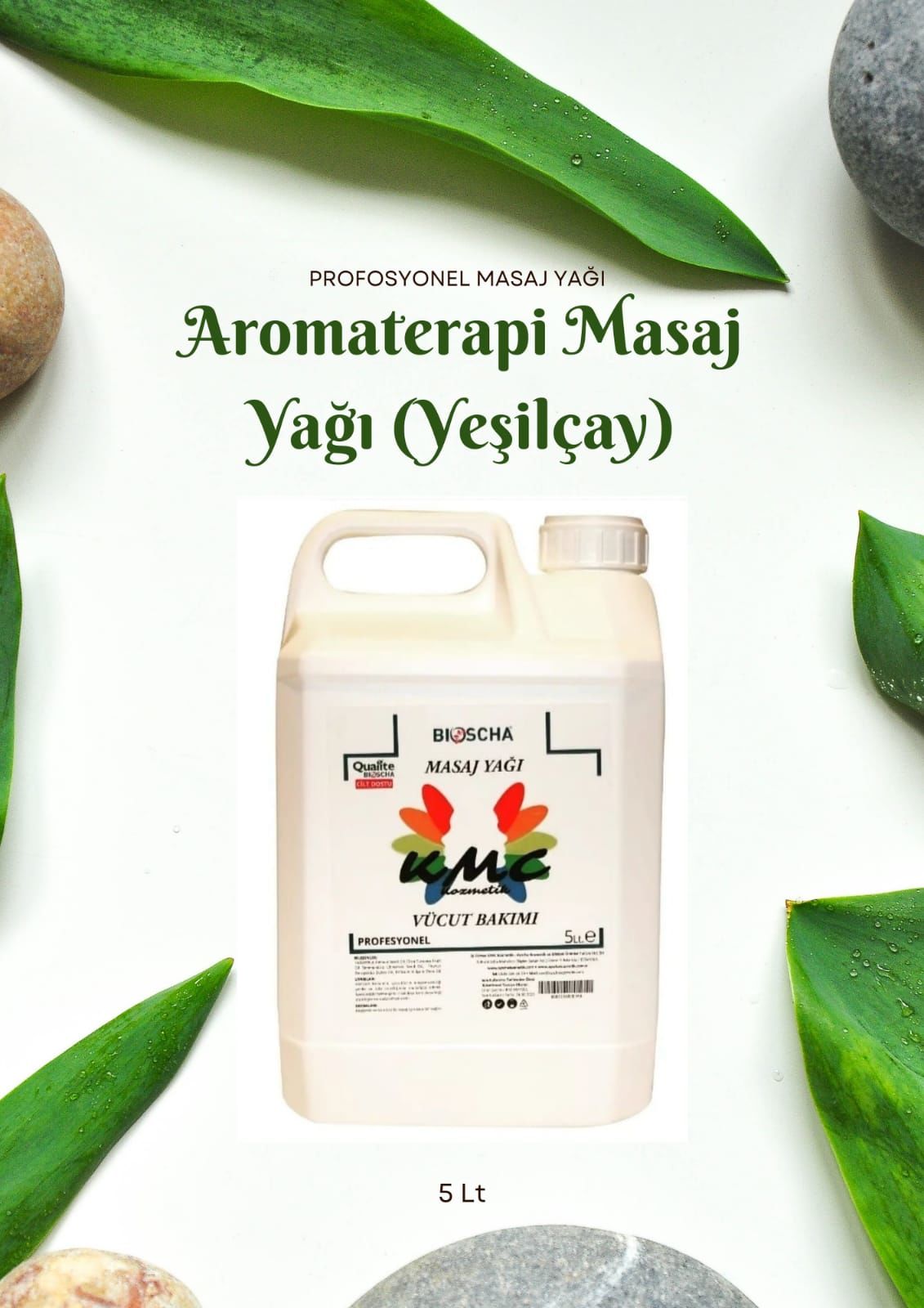 Masaj Yağı 5 lt (Yeşil Çay)