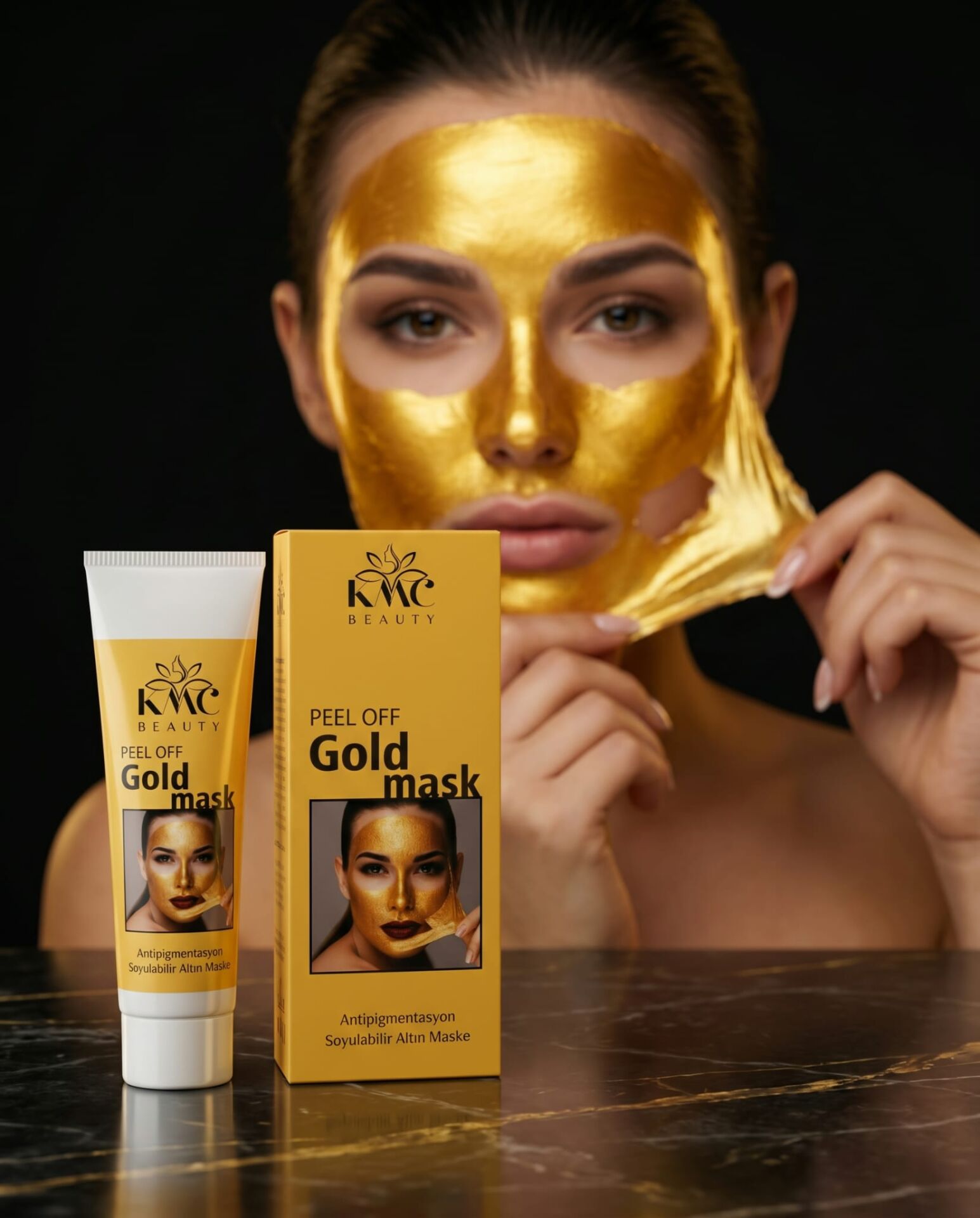 Gold Mask (Soyulabilen Yüz Maske)