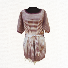 Çizgili Peştemal Elbise