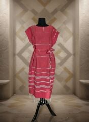 Uzun peştemal elbise