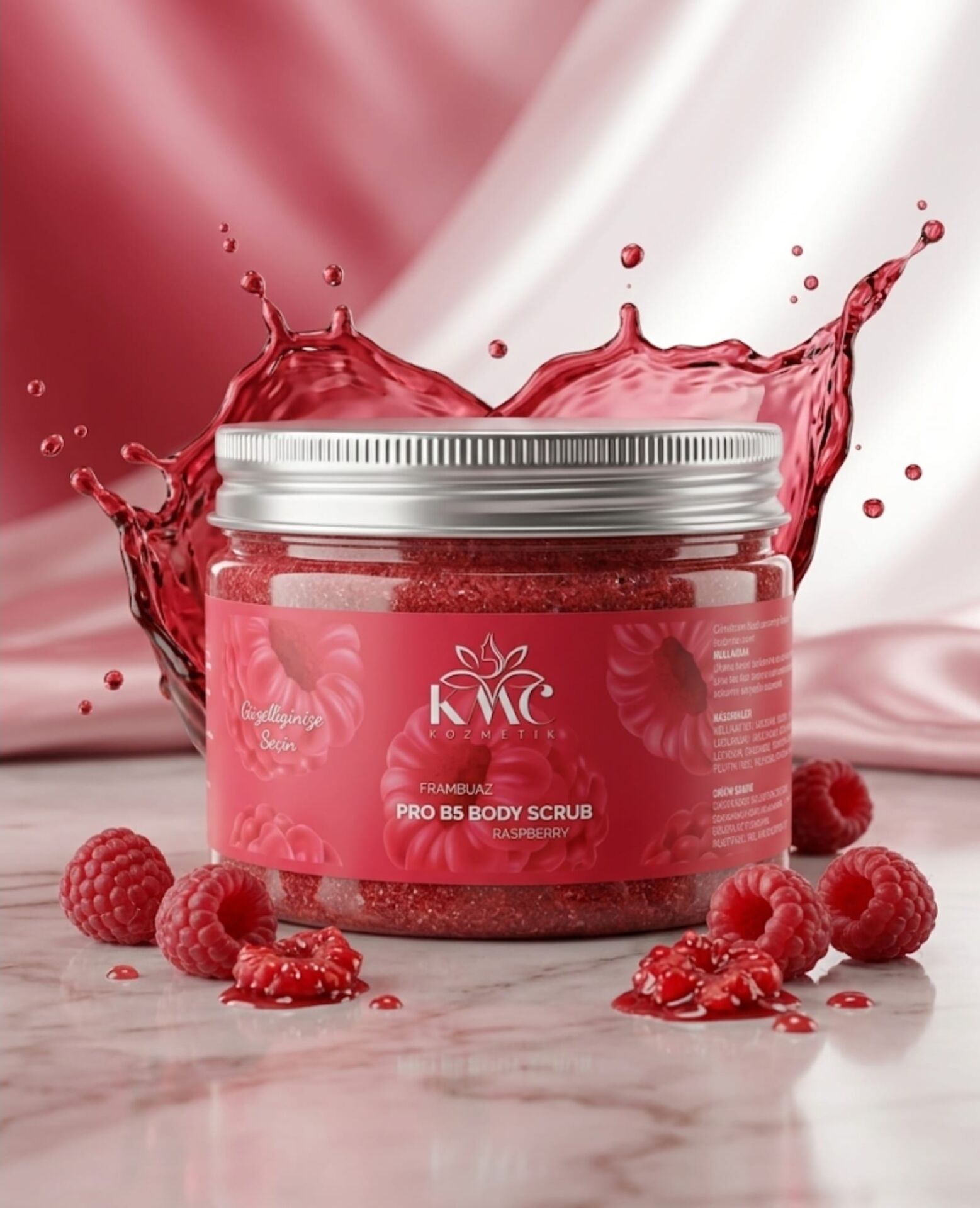 Frambuaz Body Scrub   (Vücut Peeling)