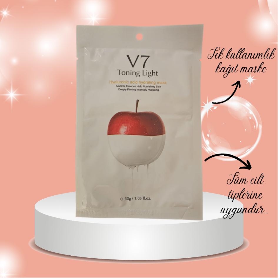 Tek kullanımlık kağıt maske (Hyaluronic Asit)